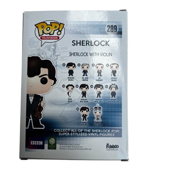 Funko POP Sherlock with Violin from Sherlock Released 2015 - Picture 3 of 6